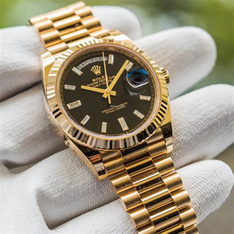 rolex day date gold price|Rolex Day-Date 40 prices.